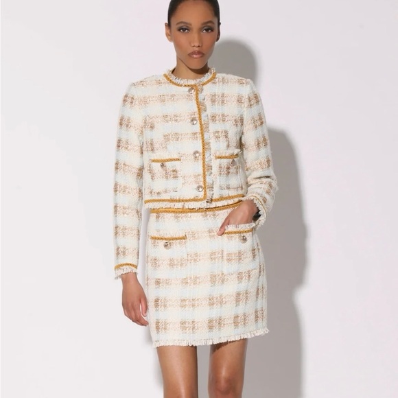 NWT Walter Baker Annabelle Jacket in Enchanted Tweed Size Medium - Picture 16 of 16